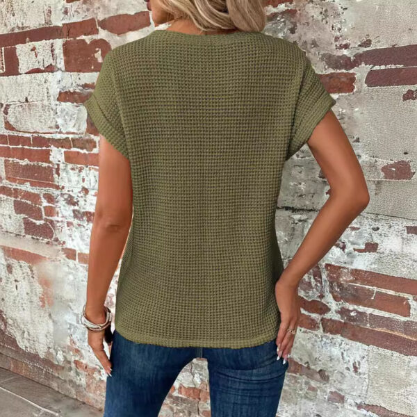 Lady Temperament Sleeveless Oversized Knit Vest - Image 2