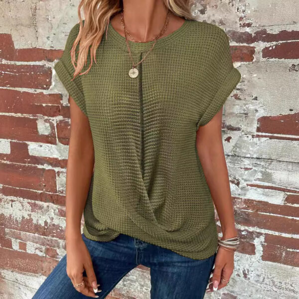 Lady Temperament Sleeveless Oversized Knit Vest - Image 4