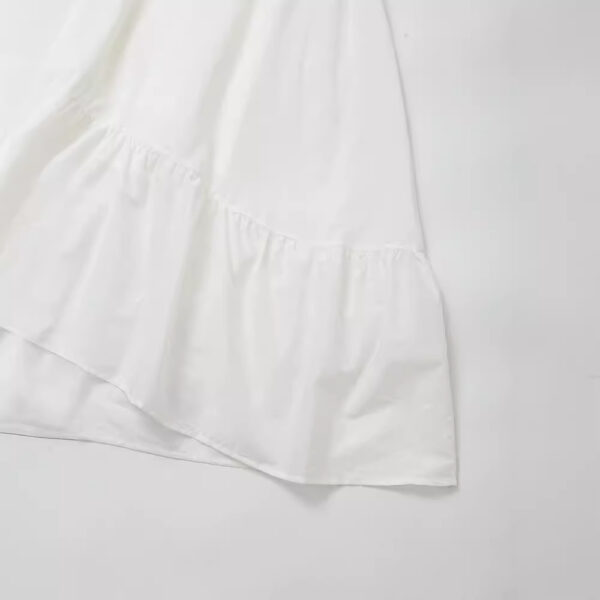 Women's Elegant Laminated Decoration Poplin Back Sling Dress - Image 3