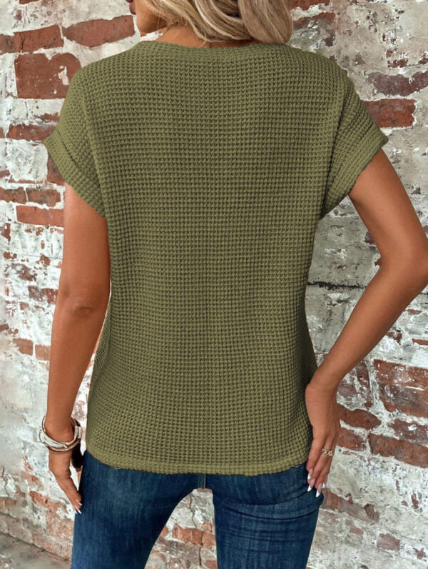 Lady Temperament Sleeveless Oversized Knit Vest - Image 9